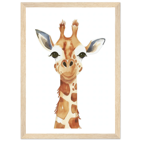 Sourire doux de girafe
