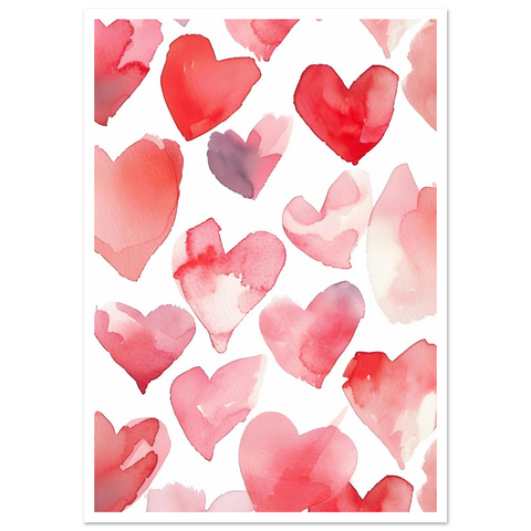 Coeurs Aquarelle #