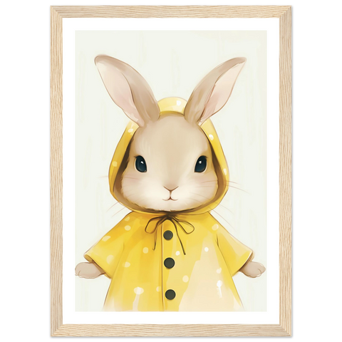 Douce journée pluvieuse avec mon ami le lapin